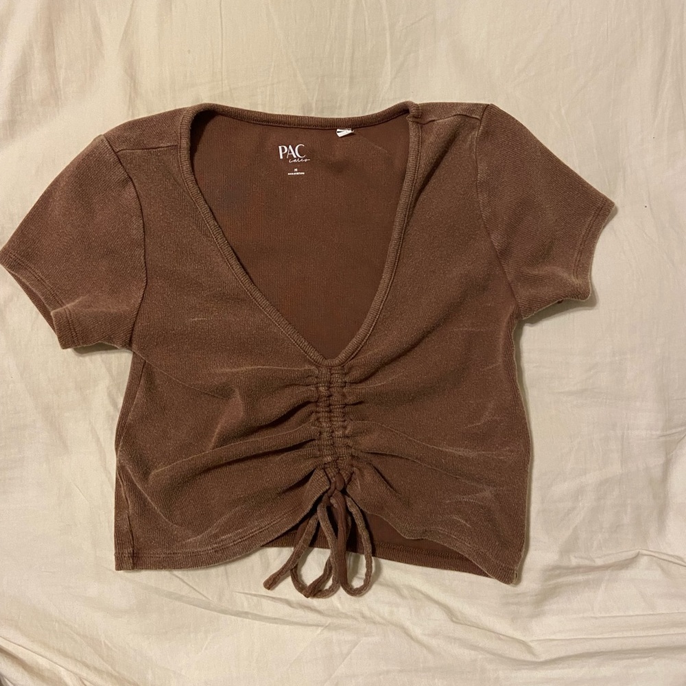 Brown pacsun crop top
